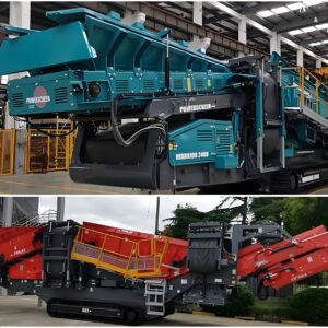 Mobile crushing screening